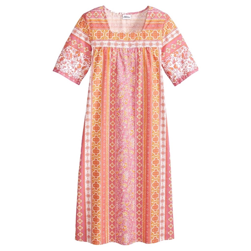 100% Cotton Dress, The Vermont Country Store, Like New, Extra Roomy S